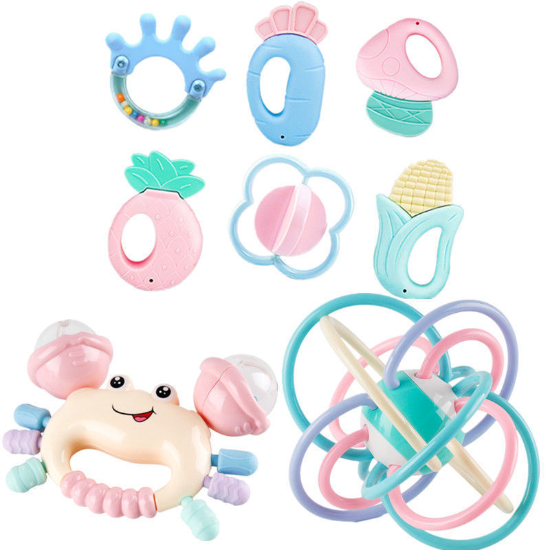 Juguetes para bebés mordedor Educativo Educación Temprana 0 a 3 meses 6 bebé 1 año bebé recién nacido niños y niñas sonajero de mano
