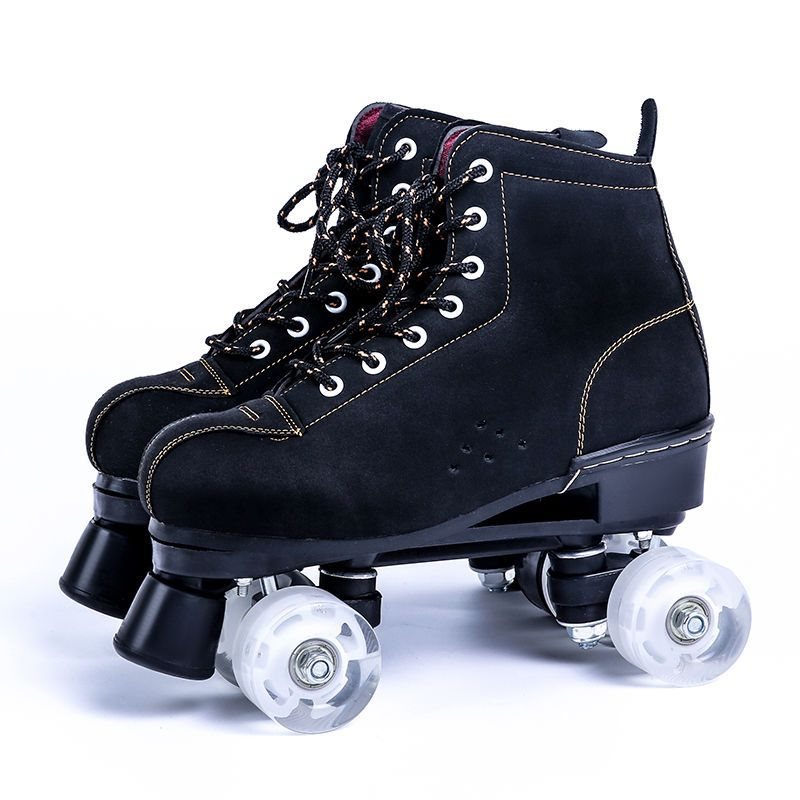 溜冰鞋成人双排四轮男女花样闪光轮旱冰鞋旱冰场专用轮滑轮滑包邮