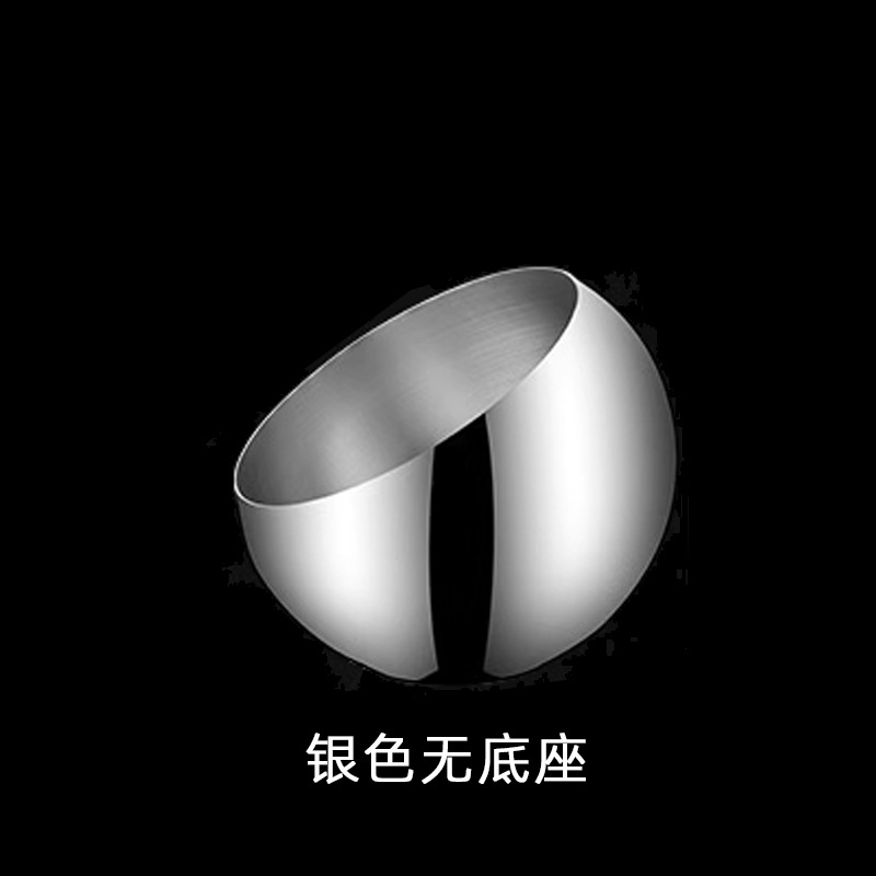 Comercial de acero inoxidable esférico inclinado condimento olla caliente tienda de salsa tazón cubiertos de mesa de lino tazón de salsa al por mayor