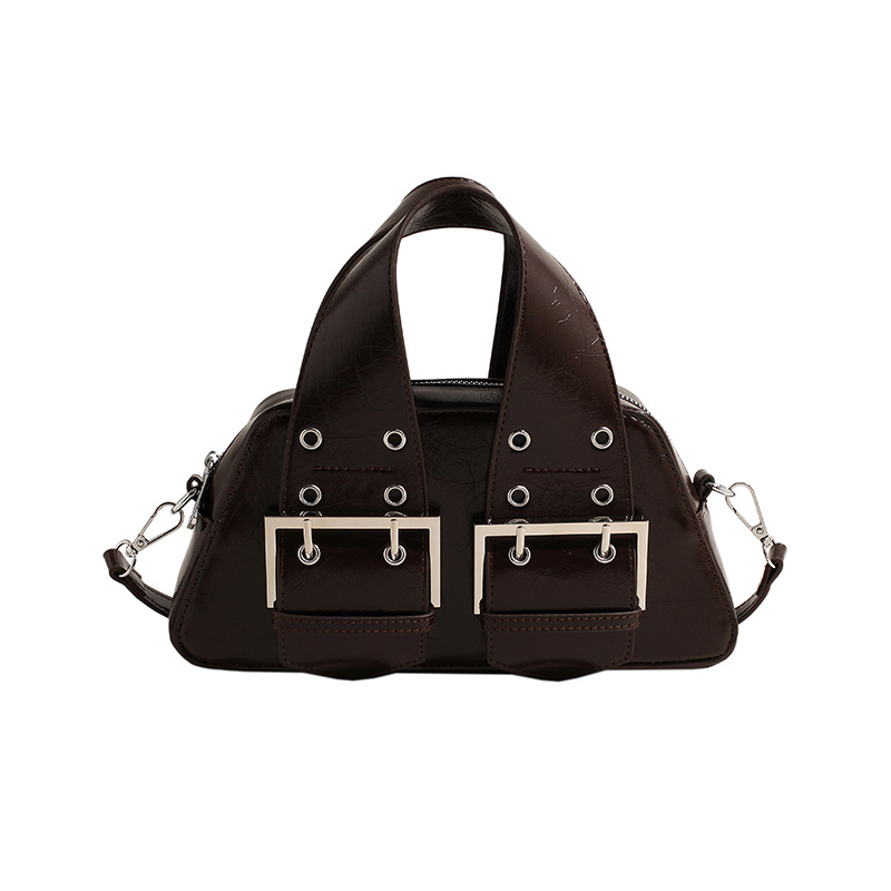 Bolso retro estilo Hong Kong 2025 verano nuevo bolso femenino diseño de nicho bolso de hombro bolso de mensajero de alta gama