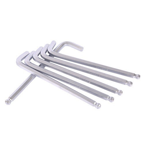 Manufacturer wholesale Yonggong medium and long ball head hexagonal wrench metric hexagonal jack screw hardware tool matching wrench