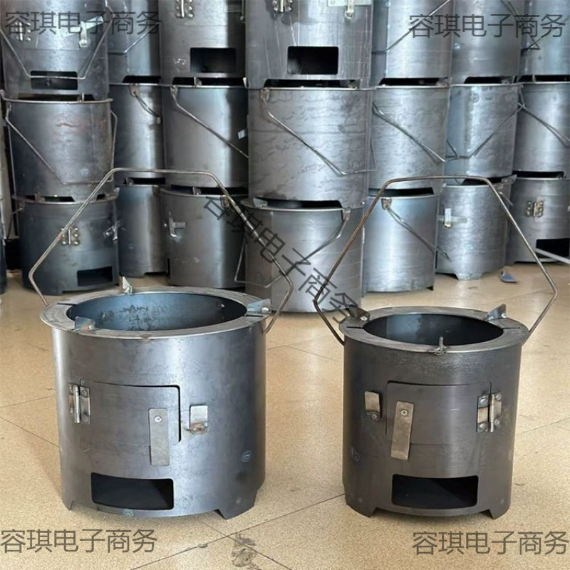 Дровяная печь, угольная печь для заваривания чая, обогрева, приготовления пищи, барбекю на открытом воздухе, домашнего пикника, многофункциональная утолщенная дровяная печь