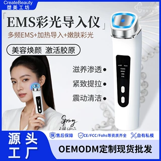 2026新款彩光EMS美容导入仪振动按摩提拉微电流热敷面部仪器智能