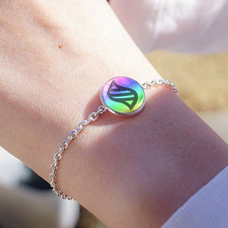 Pokémon Pikachu Time Gem Bracelet Ultra Evolution Stone Anime Peripheral Silver Chain Hand Accessories Wholesale