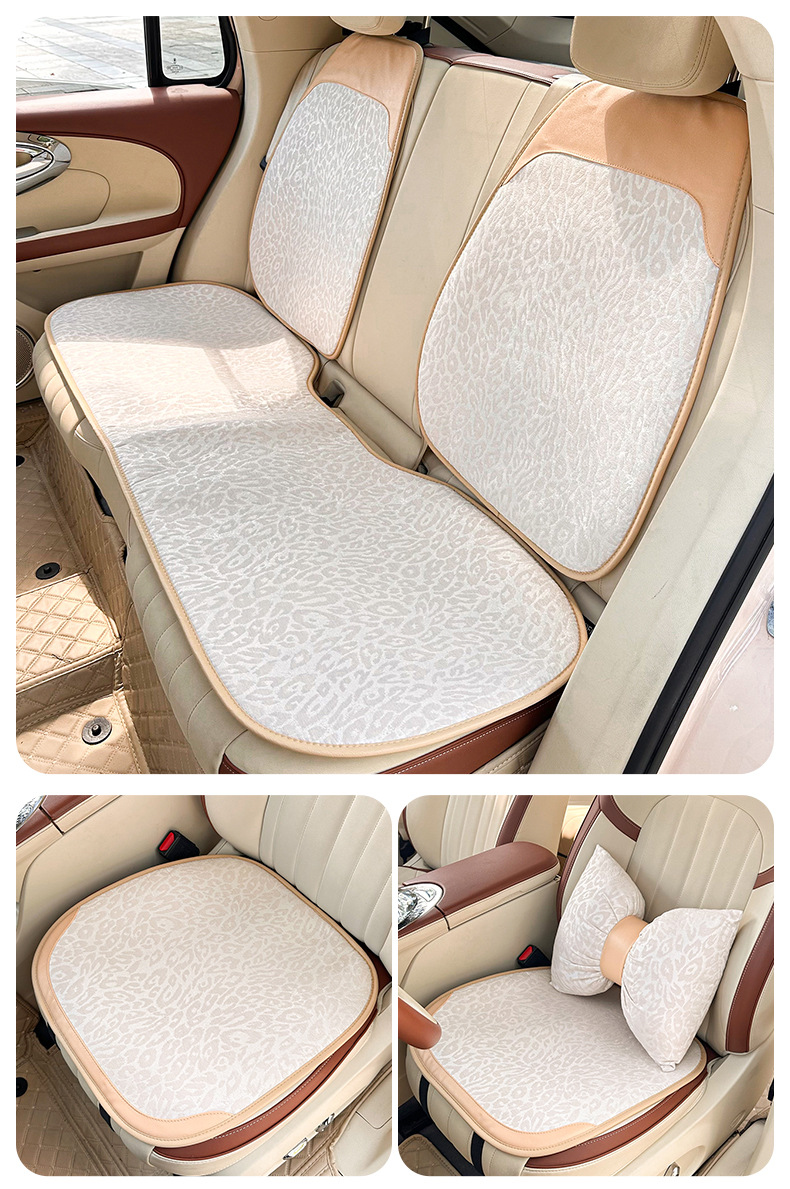 New Car Seat Cushion, Universal for All Seasons, Cross-Border Leopard Print Car Interior Decoration Seat Cover, Light Luxury and High-End Car Seat Cushion