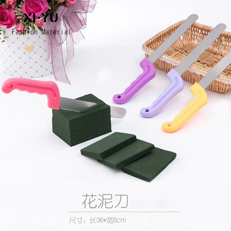 Multi-propósito flor barro cuchillo flor barro corte flor arte cuchillo haciendo herramientas suministros flor materiales de embalaje