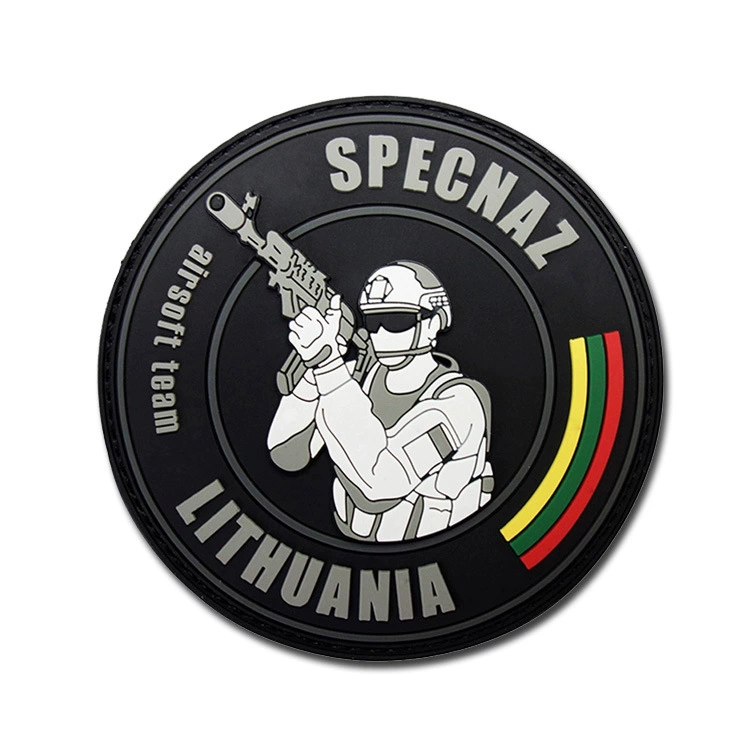 Завод ПВХ, мягкая резина, липучка, фирменный знак, резиновая нашивка, военный значок, изображение