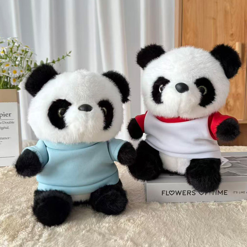 Dollos lindos de peluche, muñecas de ropa, muñecas de denim, Sichuan, Chengdu, recuerdos, logotipo