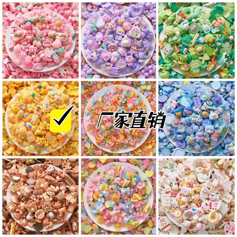 Mixed Styles Matte Factory Wholesale Handmade DIY Cream Glue Hairpin Holder Multifunctional Decoration Summer Hot Item