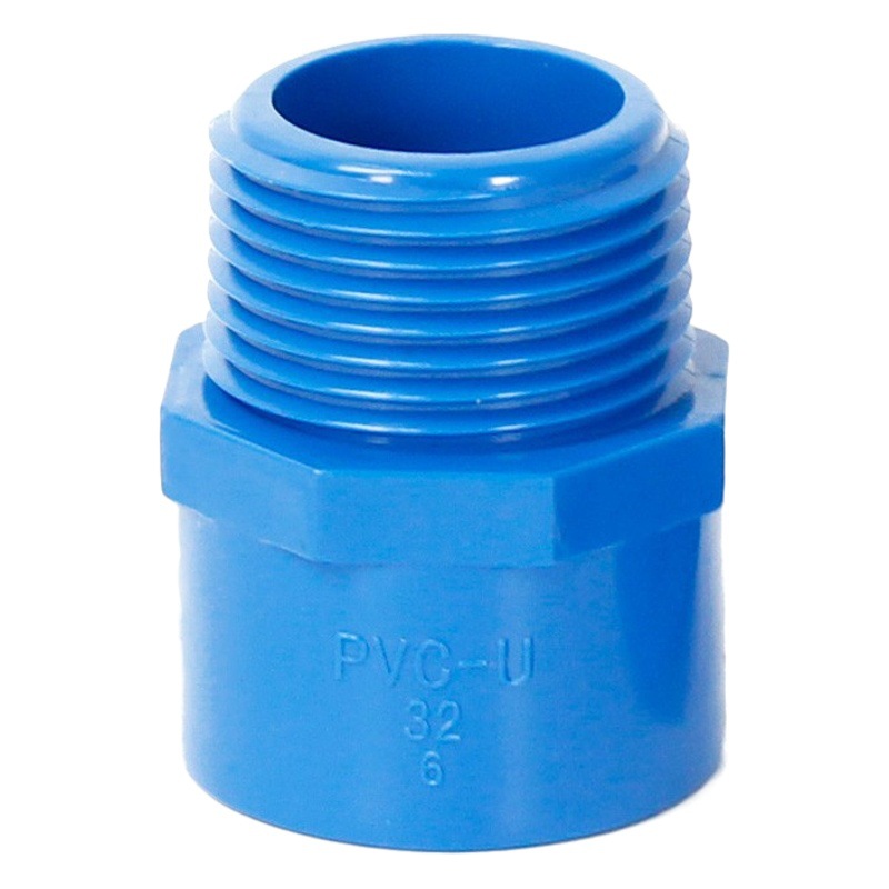 Tubería de suministro de agua de PVC dientes exteriores directa recto conector de cable exterior 20 25 32 40 50 63 75 90 110 Accesorios