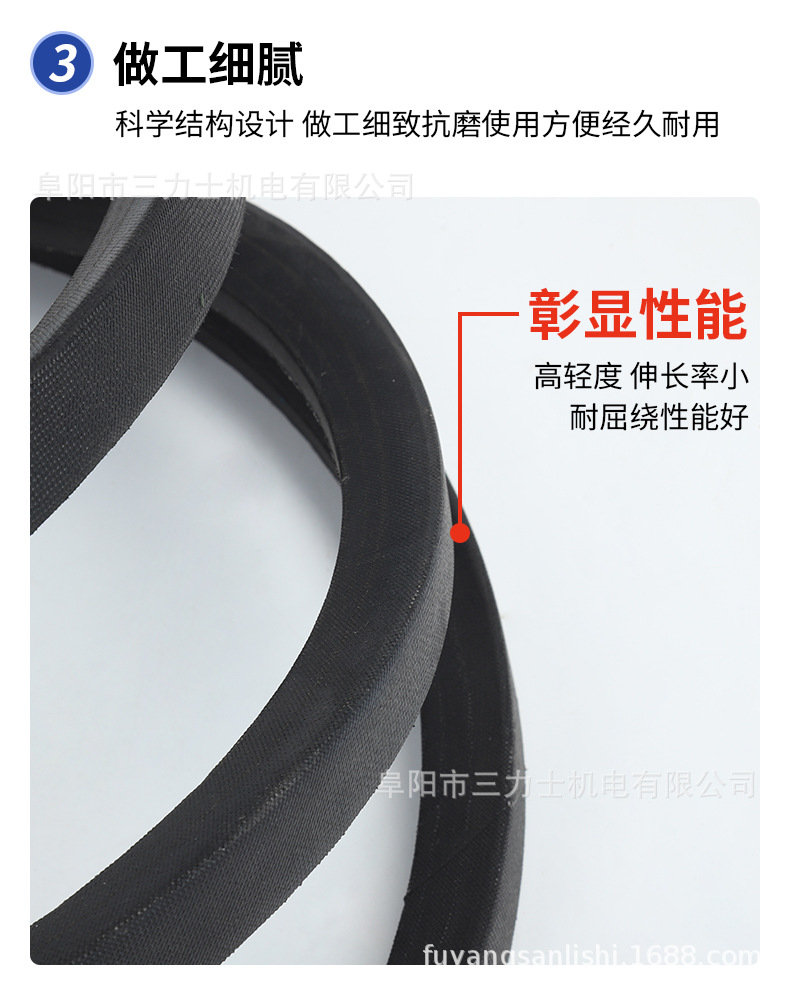 Spot Sanlux Triangle Belt 8V Type (3750-5720) Super Wear-Resistant and Oil-Resistant Industrial Belt with Complete Specifications