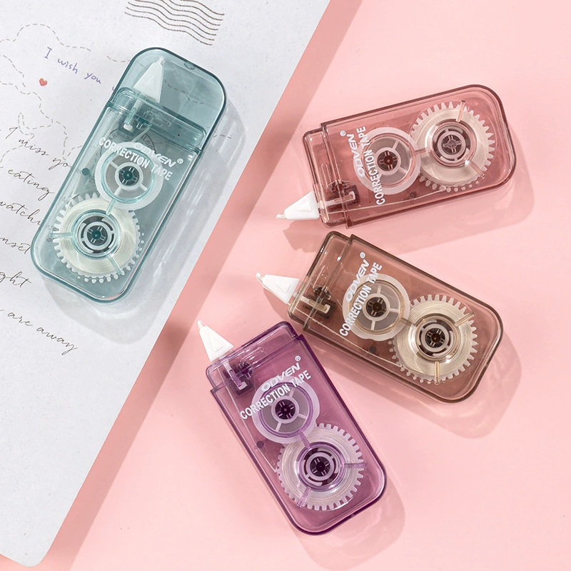 Oudawen 8072 # Дымчатая маленькая красная книга Тот же стиль обучения студентов Корректирующая лента офисная креативная чистая красная Корректирующая лента