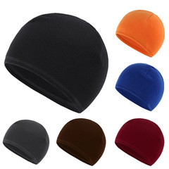 Autumn and winter outdoor running windproof polar fleece warm sports cap ski mountaineering riding helmet lined hat