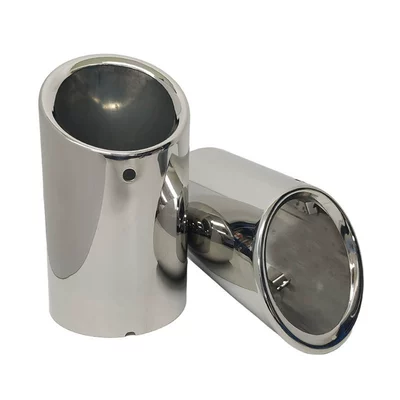 Suitable for Audi A1/A3/A4L/Q5 stainless steel muffler tail throat Volkswagen Magotan Tiguan CC exhaust pipe sleeve (Exhaust pipe) - silver