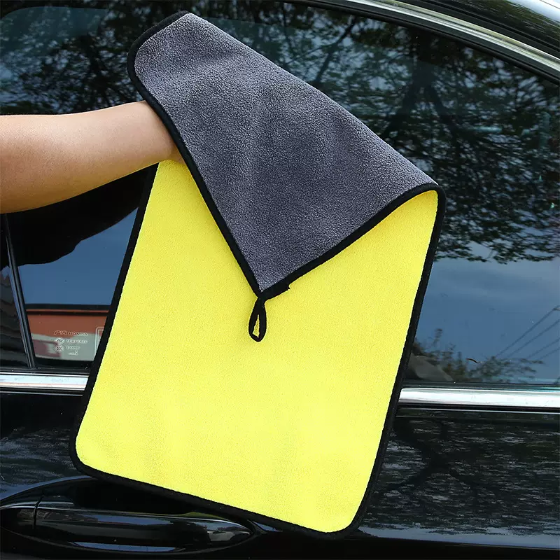 珊瑚绒擦车巾洗车清洁用途毛巾加厚强吸水包边除尘布多功能擦车巾