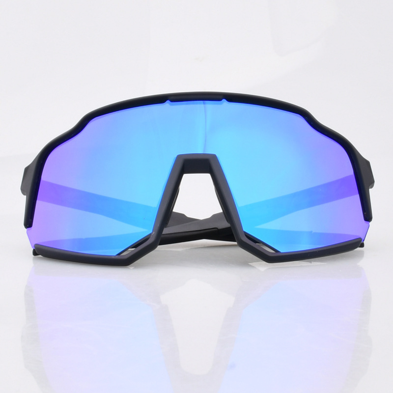 블랙 프레임 진정한 파란색 단일 조각