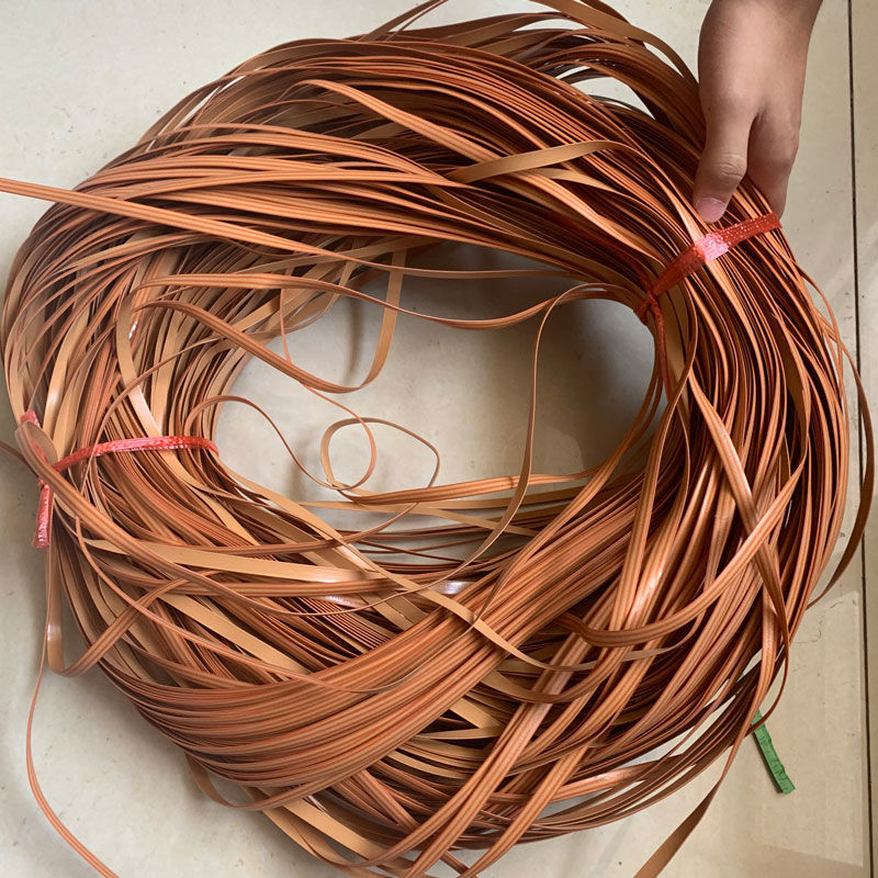 PE caña material de reparación de silla de caña plástico tejido a mano cuerda DIY canasta pequeña canasta taburete redonda plana