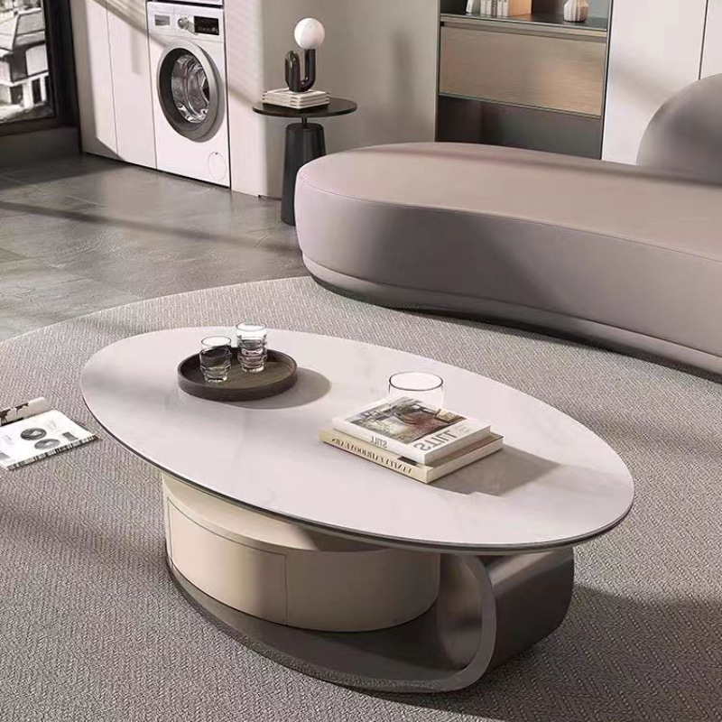 1.4*70 블랙 티타늄 티 테이블 (록 플레이트 기본 물고기 배꼽 화이트 라이트)