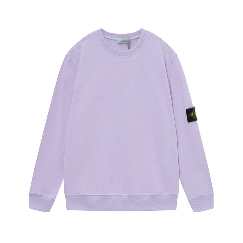 クロスボーダー クラシックモデル STONE ストーン ラウンドネック バッジ付き 長袖 カジュアル スウェットシャツ 男女兼用 カップル向け 正規版