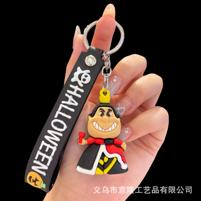 跨境万圣节主题南瓜系列钥匙扣学生礼品钥匙扣搞怪软胶PVC挂件|undefined