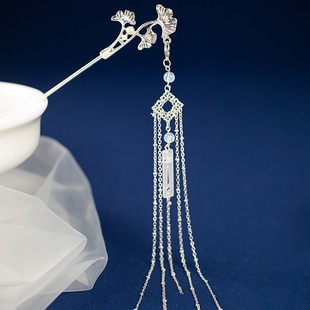 Pure handmade hairpin antique tassel hair accessories plate hair swing simple alloy small fresh original accessories women