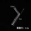 3cm transparent straw (solid)