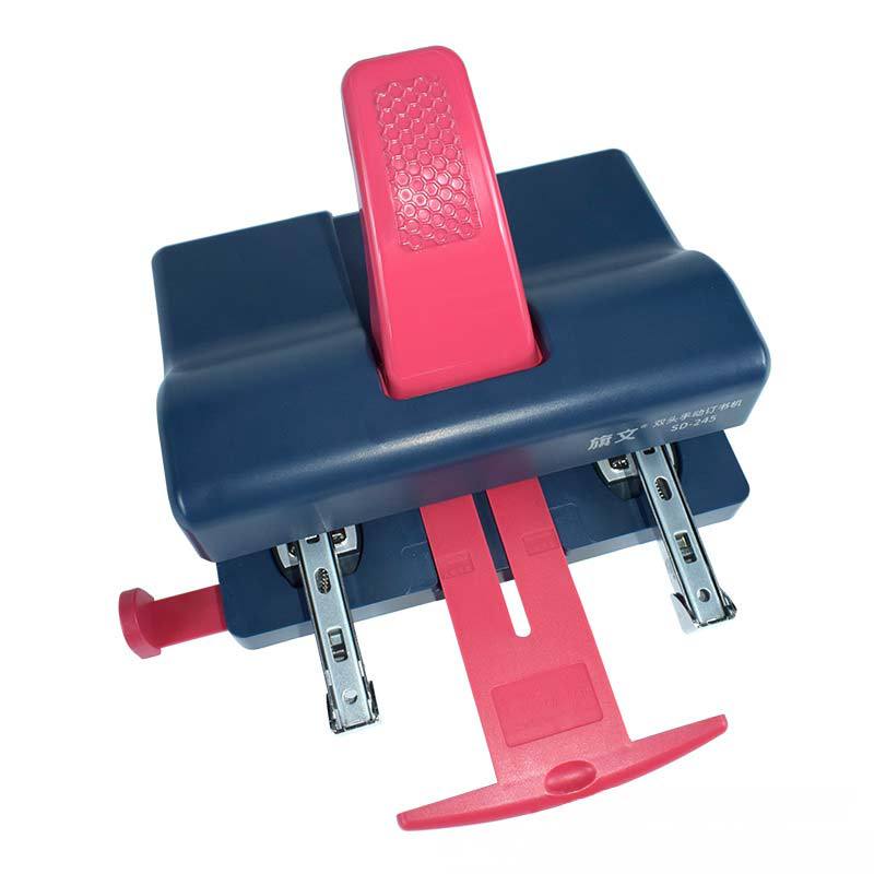 Grapadora de doble cabeza para ahorrar mano de obra, escritorio de doble fila, grapadora estándar de doble agujero y doble clavo, se puede clavar 2 - 50 hojas.