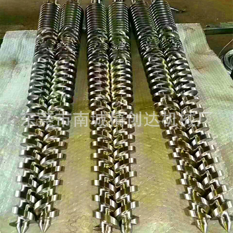 厂家直销PVC石塑押出机螺杆 PVC石塑挤出机螺杆 SPC石塑螺杆机筒