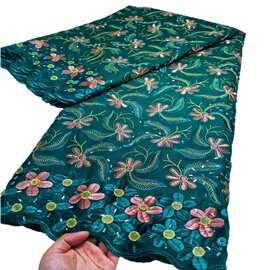 非洲烫钻棉布纯棉绣花布料女士连衣裙布面料 swiss voile Diamond
