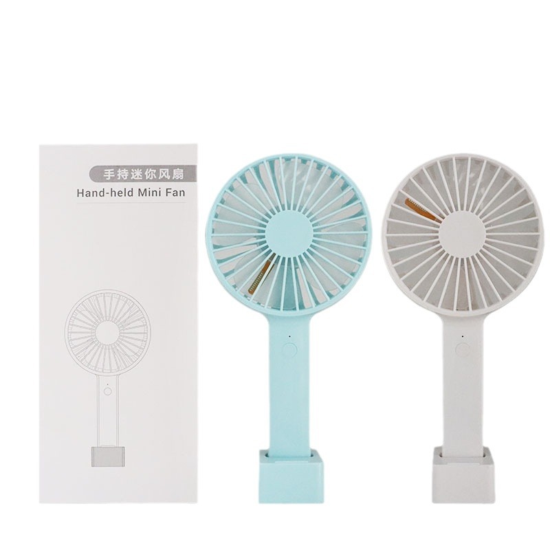 Ventilador de Escritorio Recargable USB con Luz LED, Regalo Promocional Publicitario, el Mango del Ventilador se Puede Imprimir con Logotipo