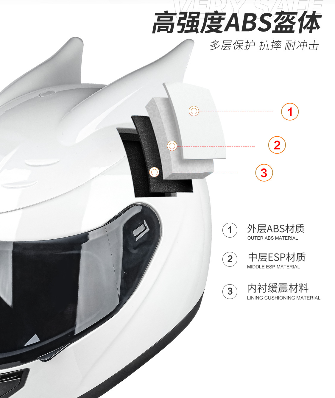 Motorcycle Helmet with Dragon Horns, Universal Helmet for Men and Women, Full-Face Helmet, Electric Vehicle Helmet, in Stock