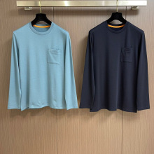 欧美大牌 高端男士打底长袖T恤 搭配秋季长袖体恤 H字母高端货