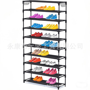 Simple Shoe Rack Multi-Layer Space-Saving Dust-Proof Foreign Trade Wholesale Rental House Dormitory Modern Simple Home Assembled Shoe Cabinet