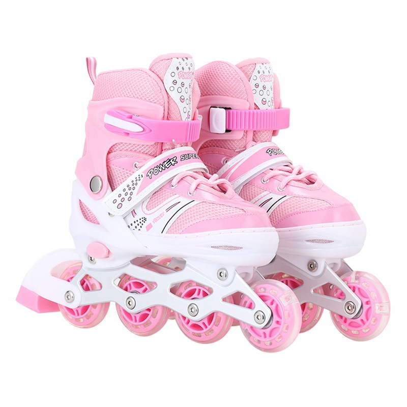 Conjunto completo ajustable para patinaje en línea infantil, colores variados, venta directa de fábrica