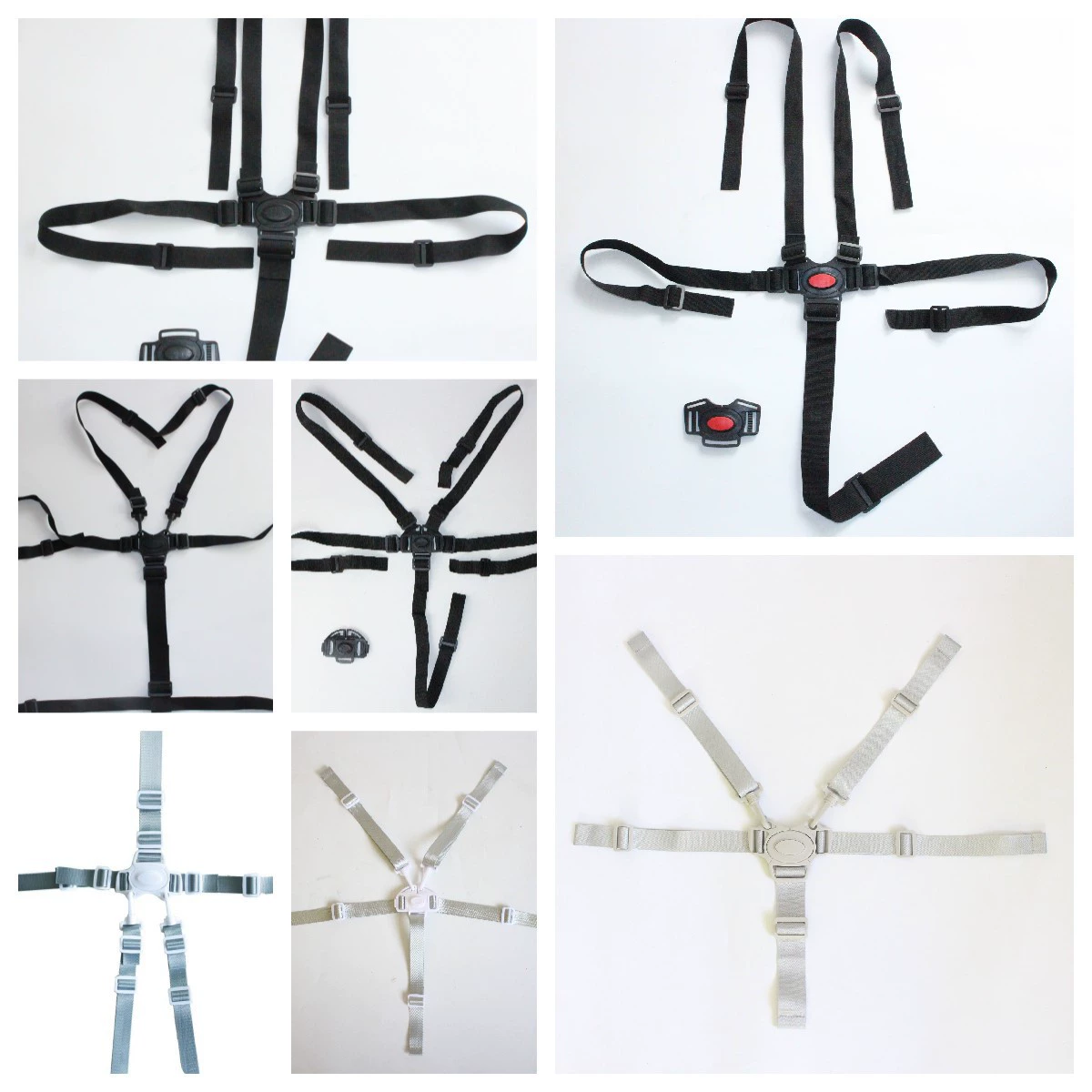 5-точечный ремень безопасности для детского обеденного стула 5-точечный детский ремень безопасности для коляски