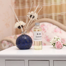 150ml玻璃裂纹仿陶瓷瓶香薰礼盒 复古香薰室内持久清香空气清香