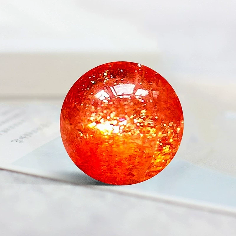 7A класс натуральное золото, свободные бусины, клубничный кристалл, одна бусина, кристалл, браслет с несколькими сокровищами, ожерелье, кулон, аксессуары для ювелирных изделий своими руками