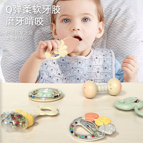 Direct Sales Brand Newborn Soothing Gift Box Set Teething Gum Rattles Manhattan Grab Ball Early Learning Gift