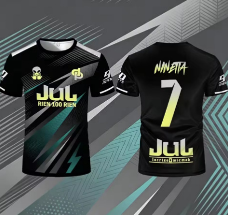 JuL x 90 Minute x D'or et de Platine Rien 100 Rien Ninetta #7 Jersey Black
