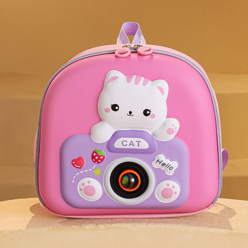 2025 nuevo modelo coreano de la mochila de luz flash de cáscara dura para niños niñas y niños mochila de jardín de infantes lindas mochila pequeña de dibujos animados