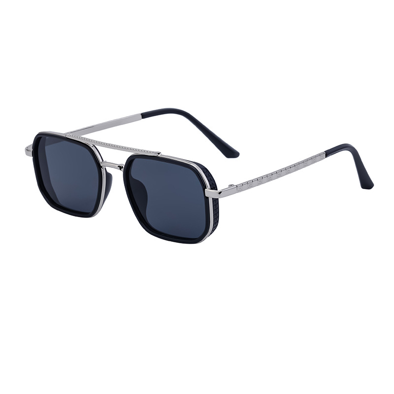 Lunettes de soleil Style Punk Steam pour hommes, nouvelle mode européenne et américaine décontractée, simples et polyvalentes, boîte rétro, 2024_voghion.com