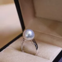 Аксессуары Platinum Pt900, толстое золото, легкая версия, кольцо с бусинами, бусины 10–11 мм в комплект не входят.