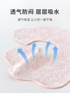 Children's brand cotton double-sided eating bib, Korean style, children's clothing 3