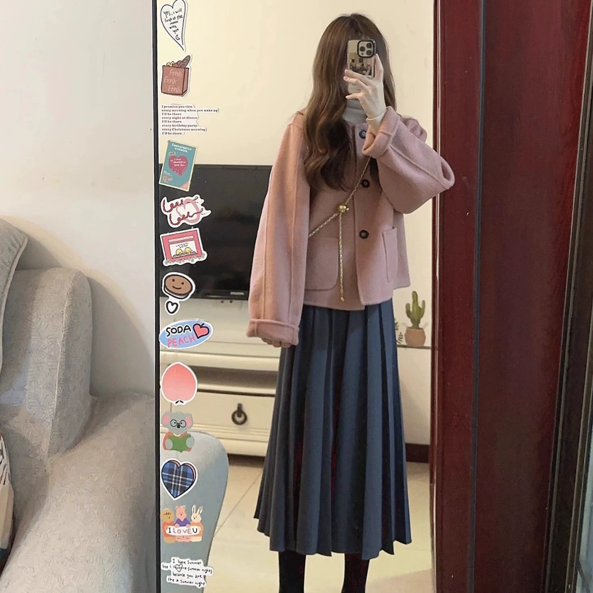 Демисезонная шерстяная куртка, стиль Chanel, для подростков