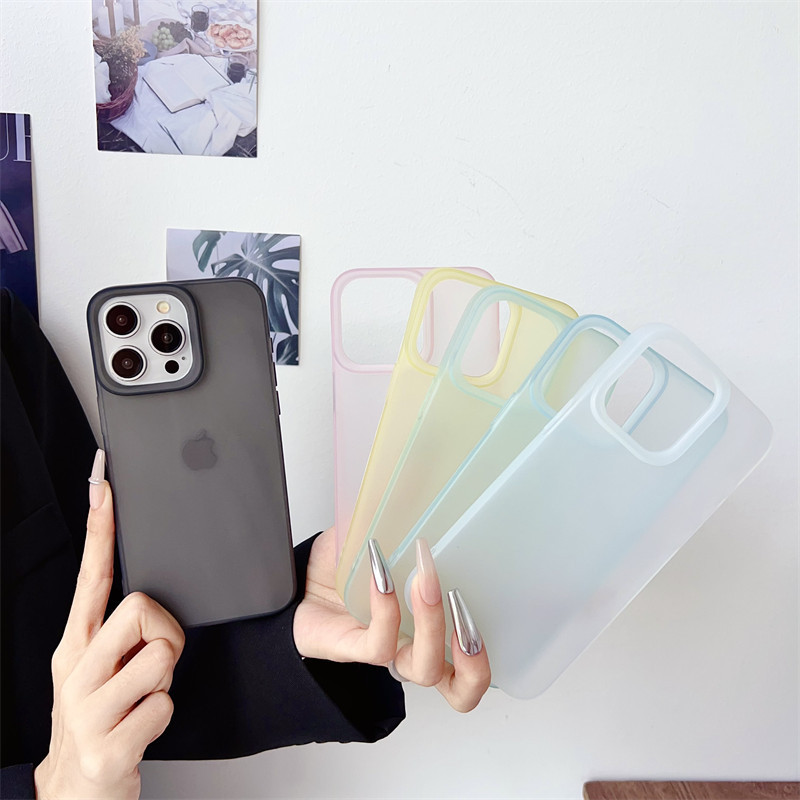 インスタ映えするつや消し無地透明ケース、iPhone 17 Pro、iPhone 16（新機種）、iPhone 14 Pro、カップル向け、iPhone 13 Pro対応|undefined