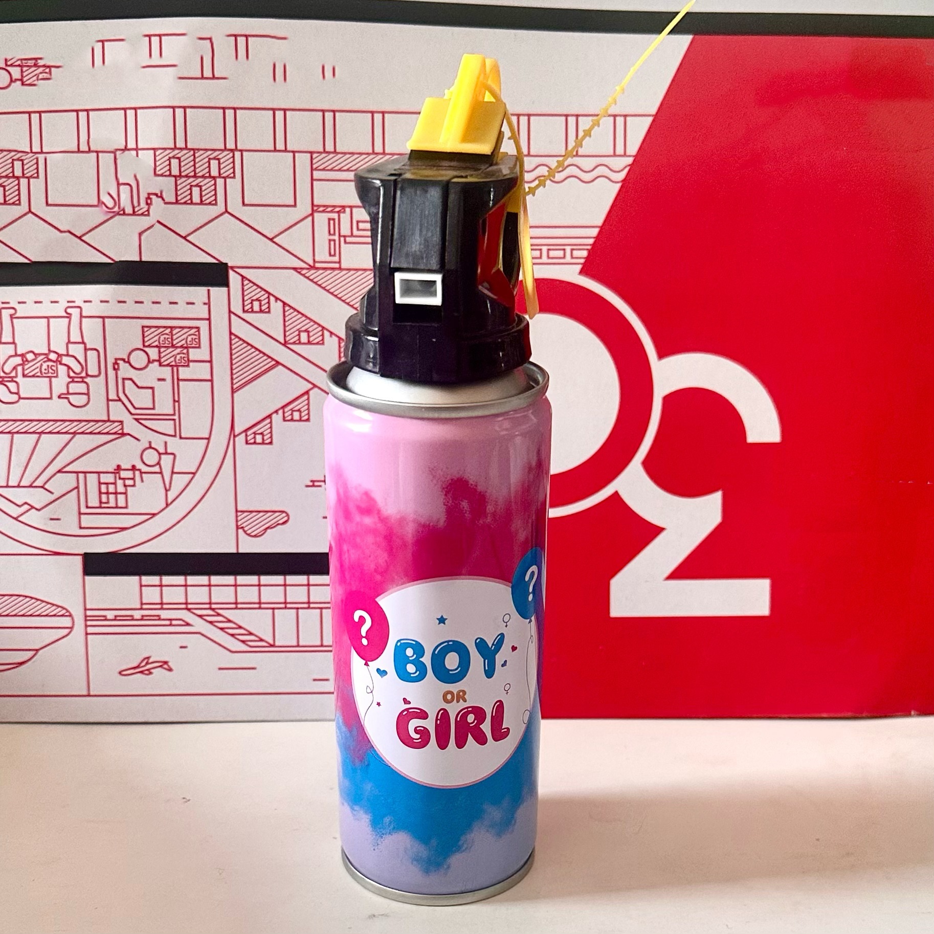 Botella de chorro de color caliente para niños y niñas