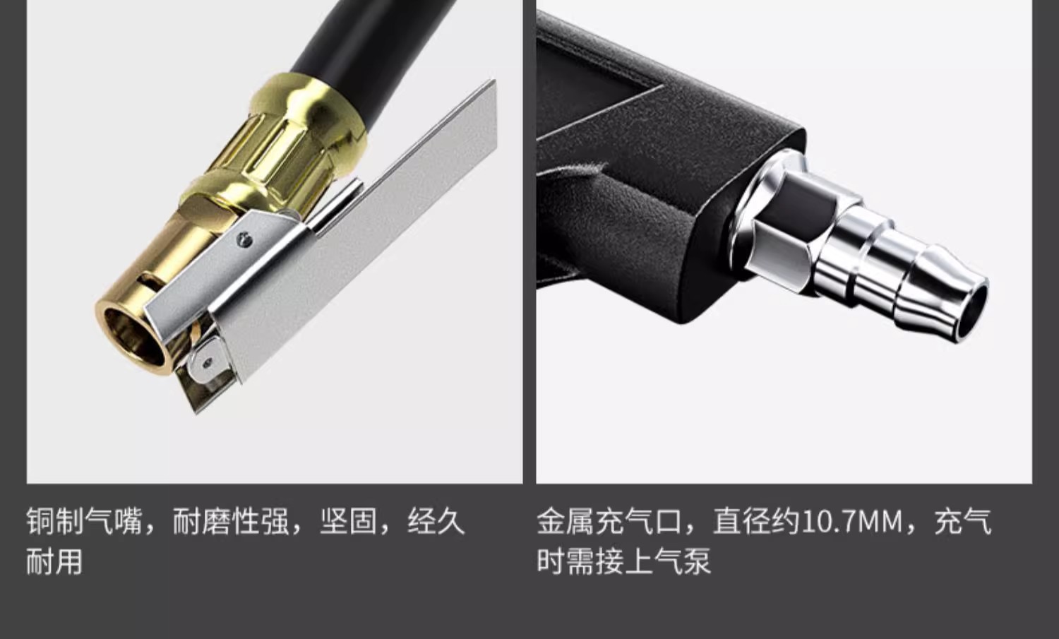 High-precision tire pressure gauge and inflating gun, dual-purpose tire inflating and pressure measuring gauge, universal air pump nozzle wholesale
