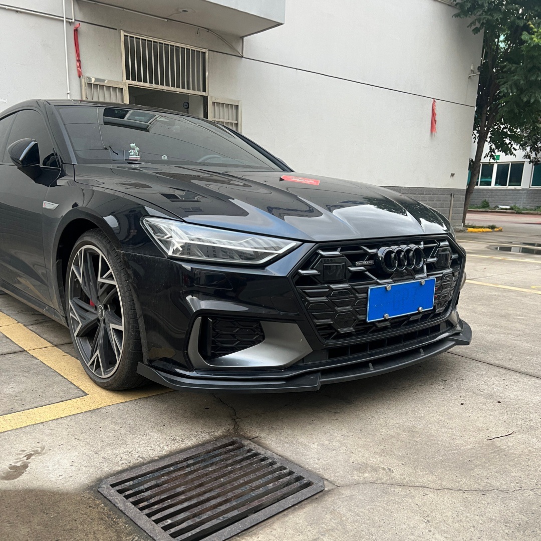 Suitable for 19-26 models C8A7A7L front spoiler S7 front lip S-line small body kit modification Max three-section front spoiler