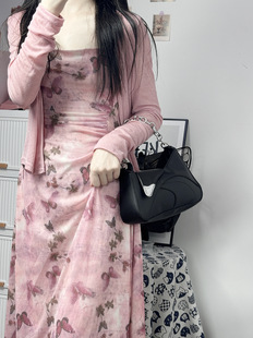 Niche Design Asymmetrical Baguette Bag Women's Design Texture Fashion Versatile Shoulder Bag 2024 New Crossbody Bag