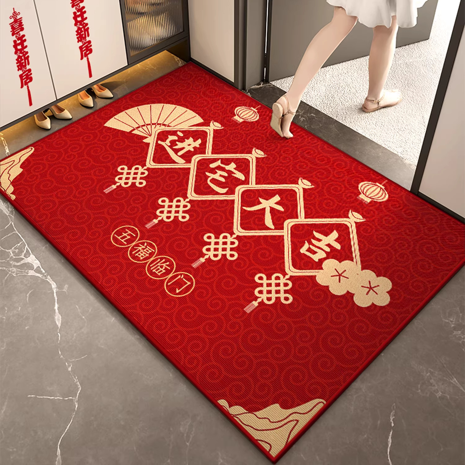 Ancient style-good luck entering the house